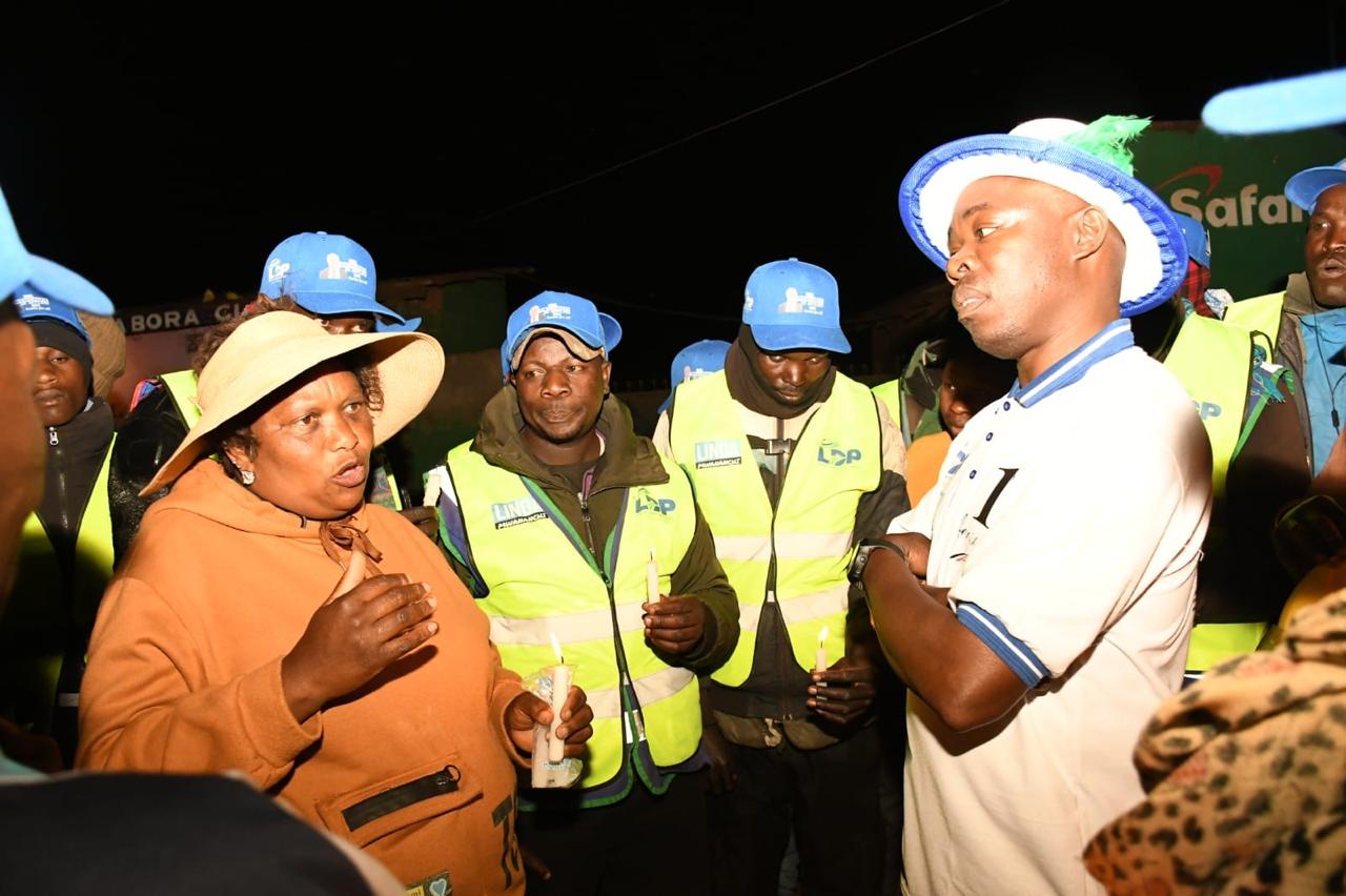 Candle lighting for the late Hon. Raila Amolo Odinga at Kangemi brdge